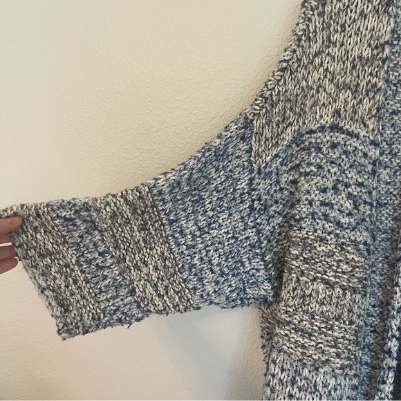 Vince chunky knit open front cardigan Size M/L blue and gray - Picture 5 of 13